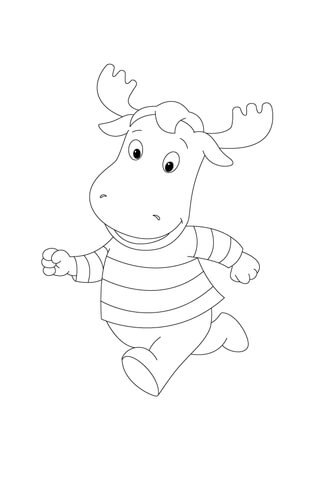 Tyrone Is Running As Fast As He Can! Coloring Page